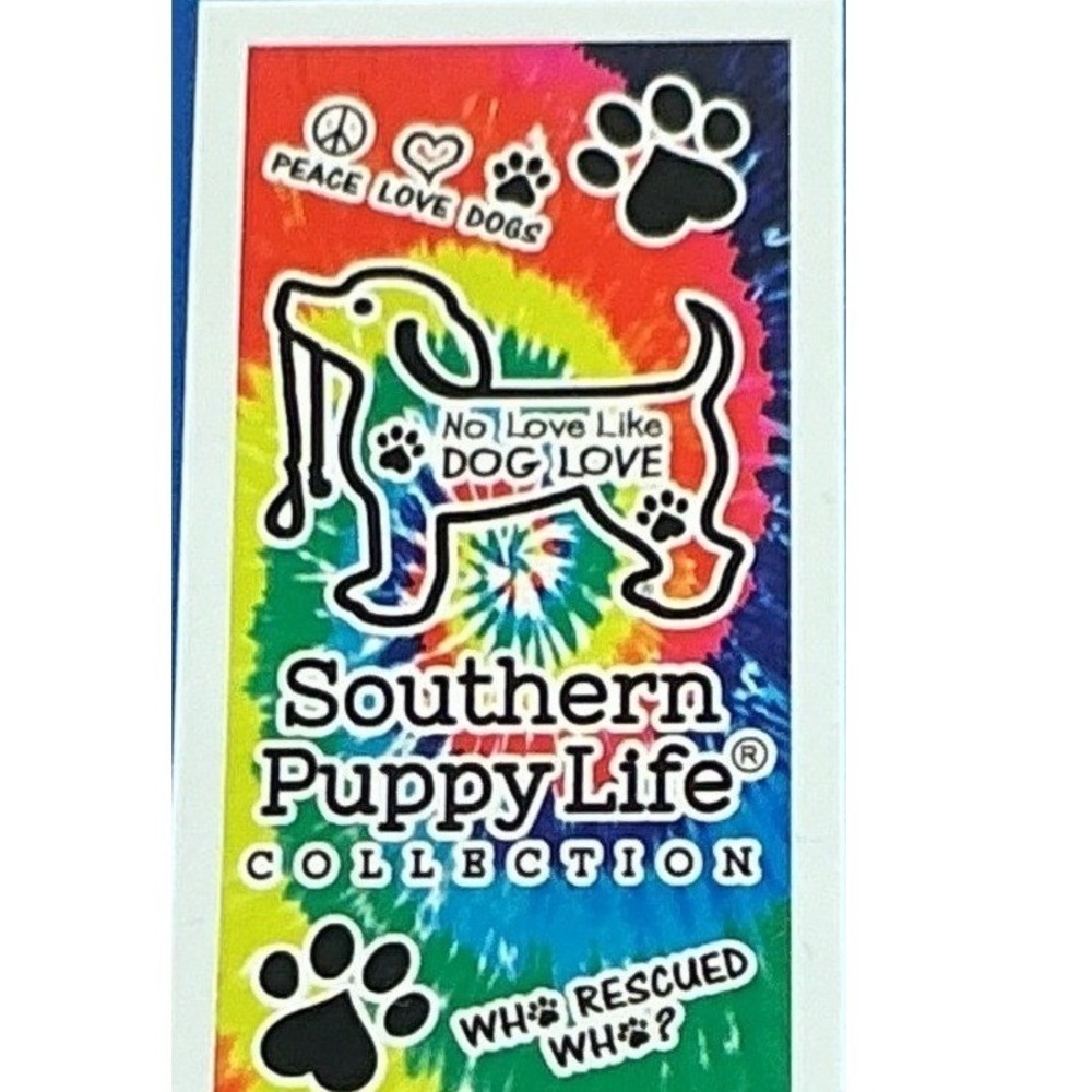 Dog Beach Towel 30x60 Southern Puppy Life Tie Dye Paw Print Pet Lover New